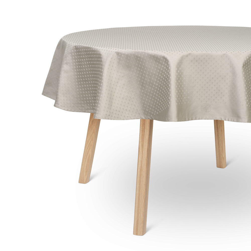 Runde damasttischdecke