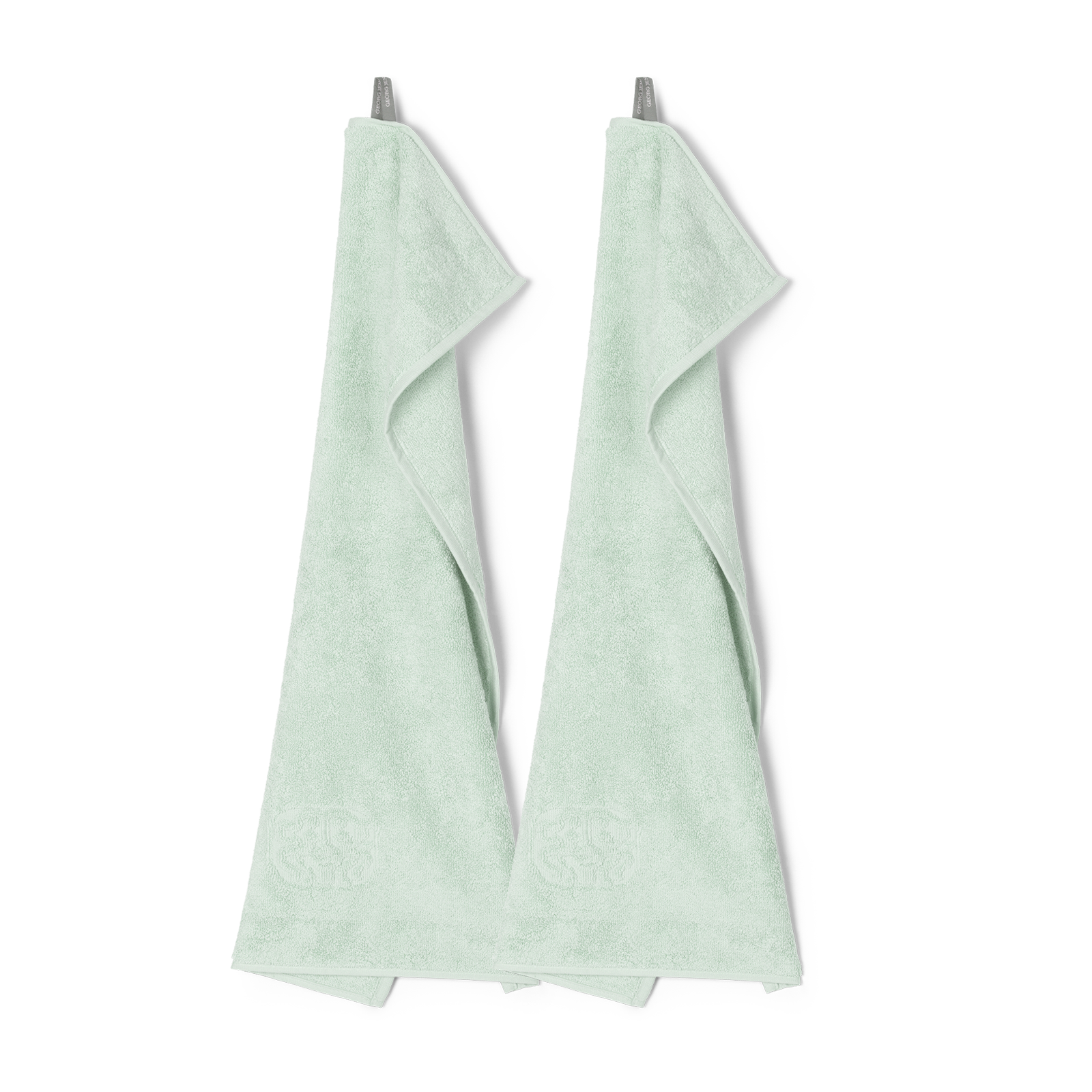 2 Gästetücher, Glass Green