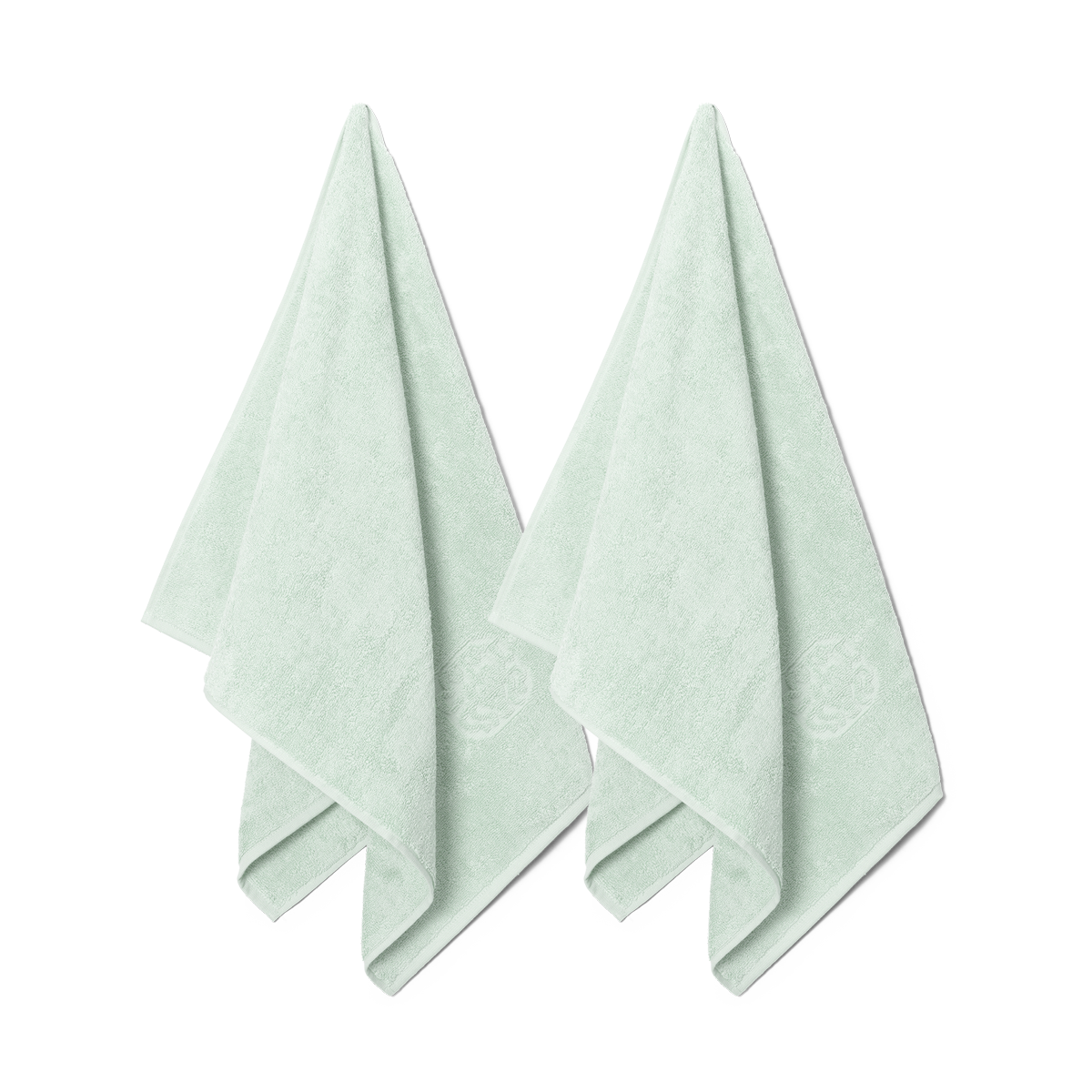 2 Handtücher, Glass Green